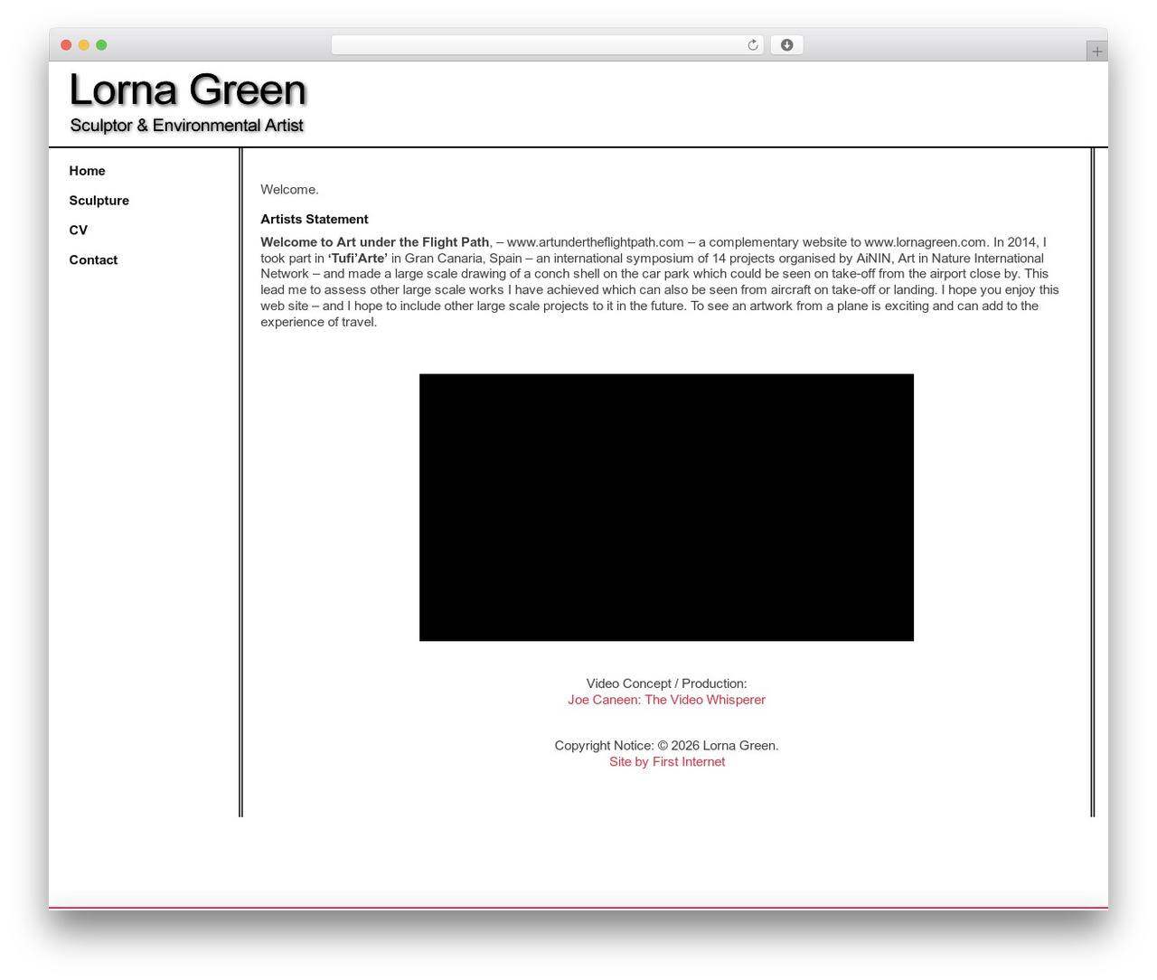 WordPress theme First Internet Theme - artundertheflightpath.com