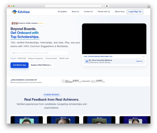WordPress theme GeneratePress - www.edutips.in