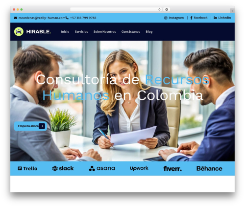 WordPress theme Hirable - really-human.com