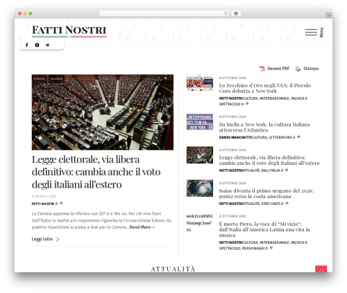 WordPress theme Themify Ultra - fattinostri.it