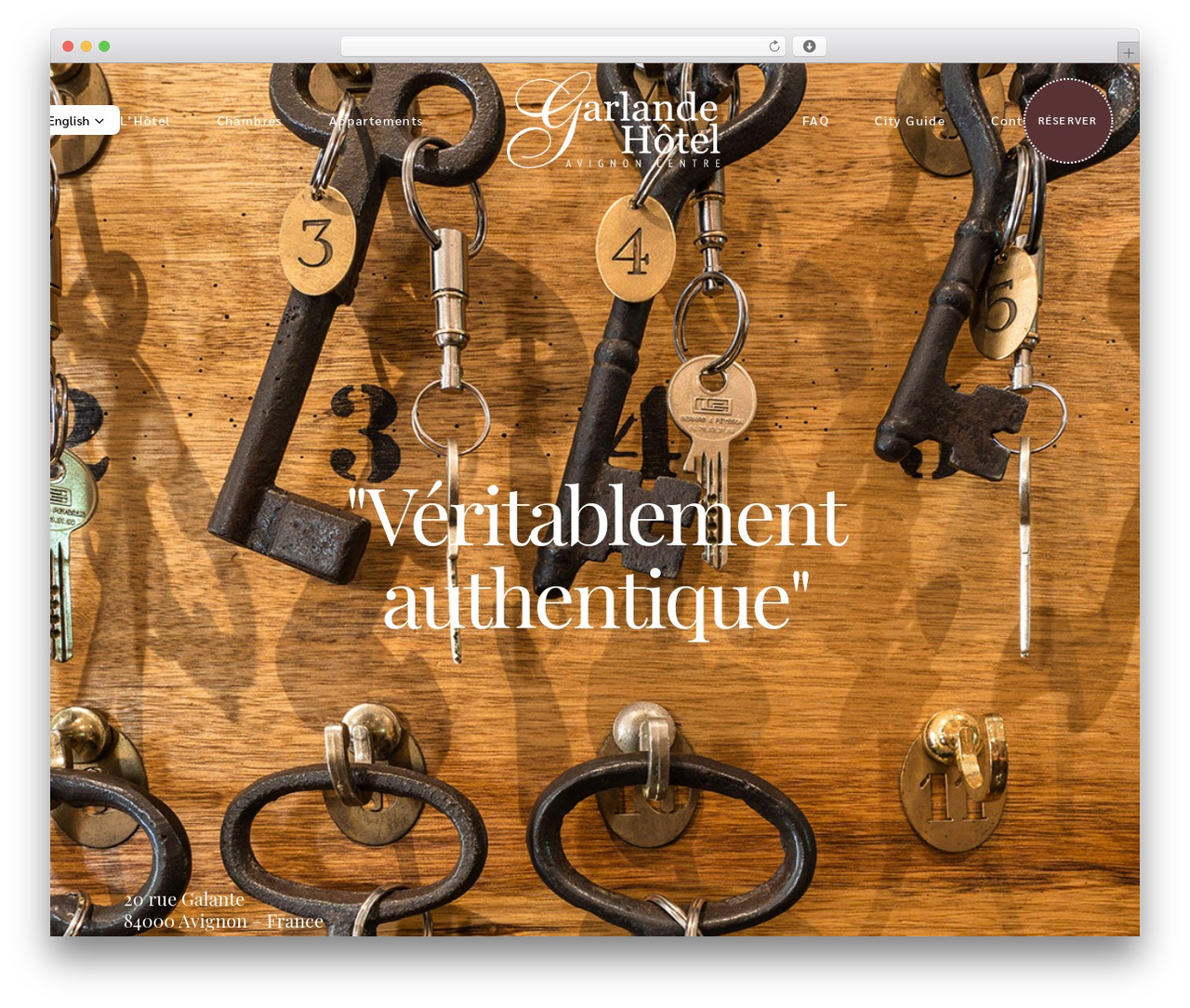 WP theme Augustine - hoteldegarlande.com