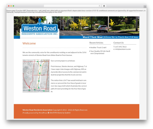 WP theme BirdTIPS - westonrra.com