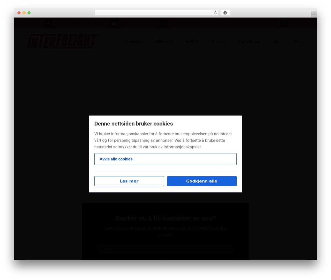 Bridge WP theme - interfreight.no