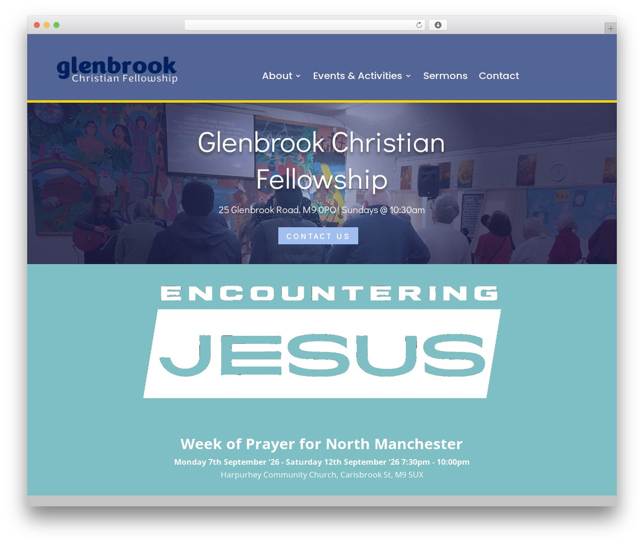 WordPress theme Divi - glenbrook.church