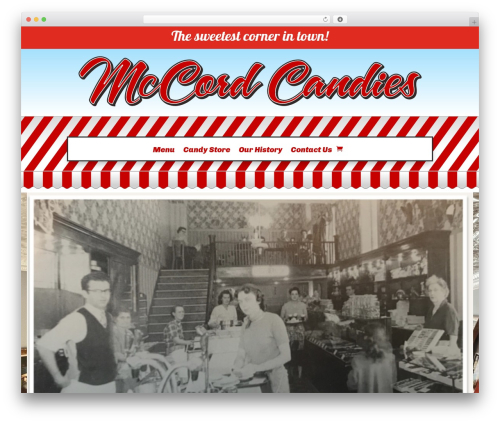 WP theme Divi - mccordcandies.com