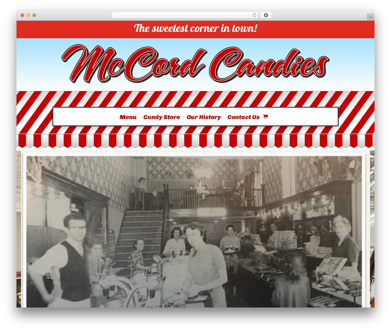 WP theme Divi - mccordcandies.com