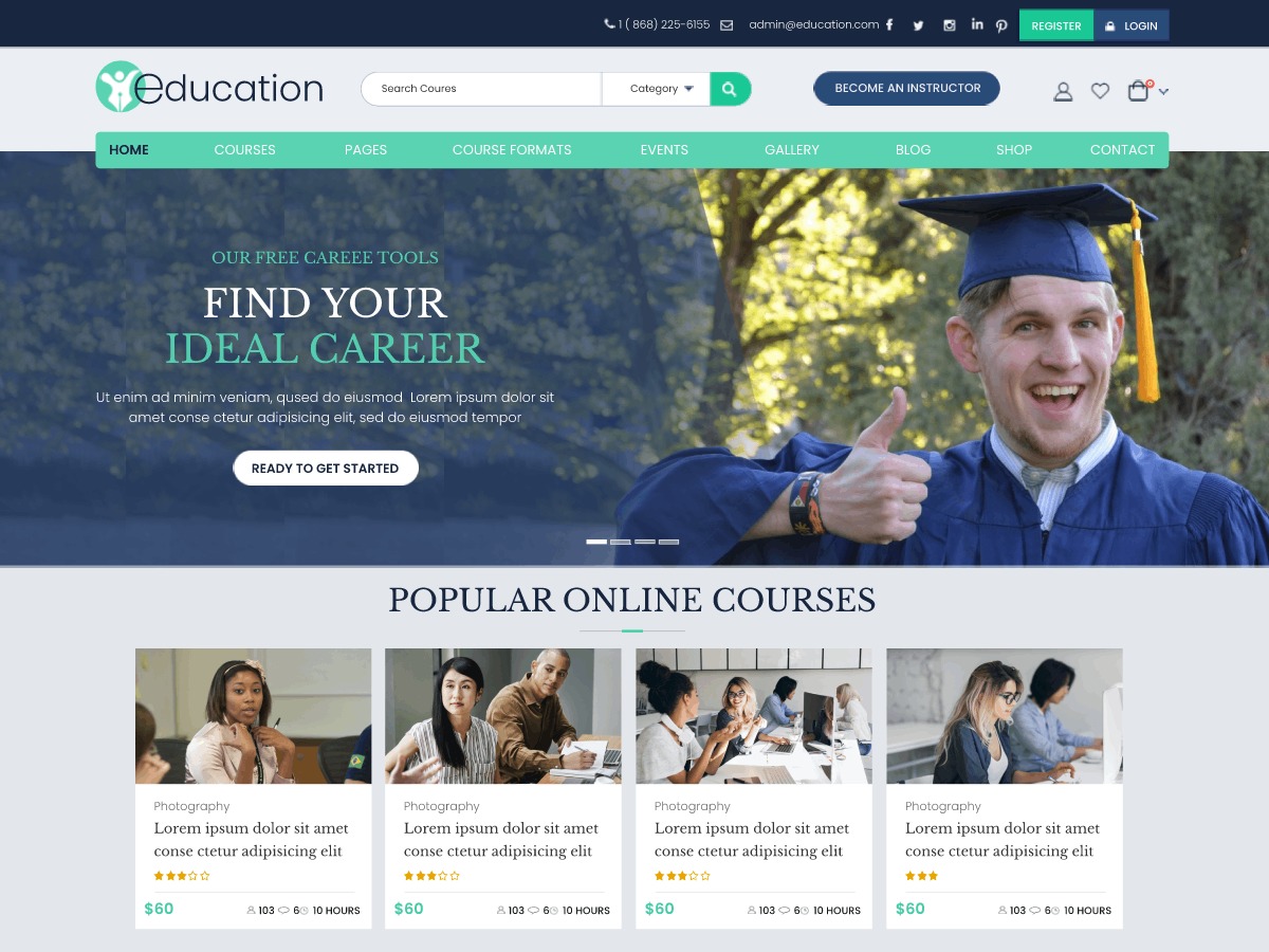 eLearning Education best WooCommerce theme