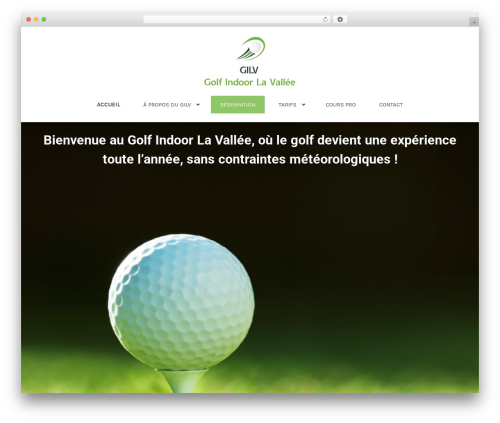 GILV WordPress theme design - golfvallee.ch