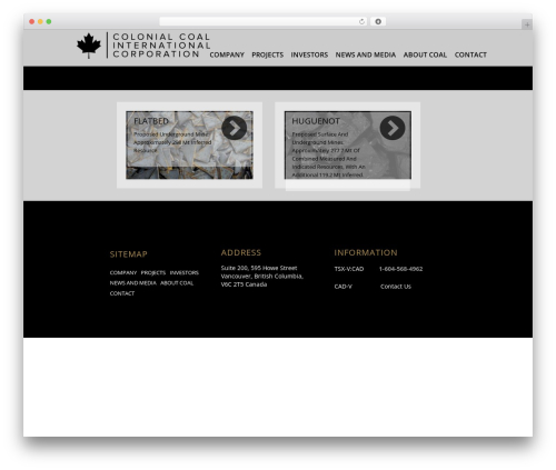 Custom stock ticker WordPress plugin - ccoal.ca