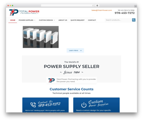 Stellar Theme WordPress theme - total-power.com