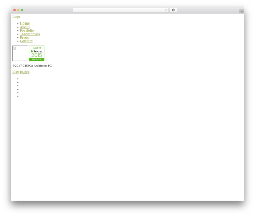 Vitrux WordPress theme - checaarchitects.com