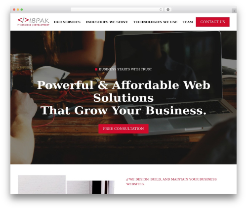 WordPress theme Bootstrap Basic - ibpak.com WordPress theme Bootstrap Basic - ibpak.com