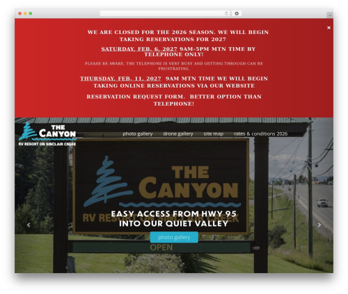 WordPress theme Chimera Framework - canyonrv.com