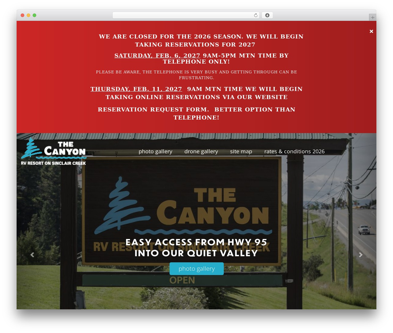 WordPress theme Chimera Framework - canyonrv.com