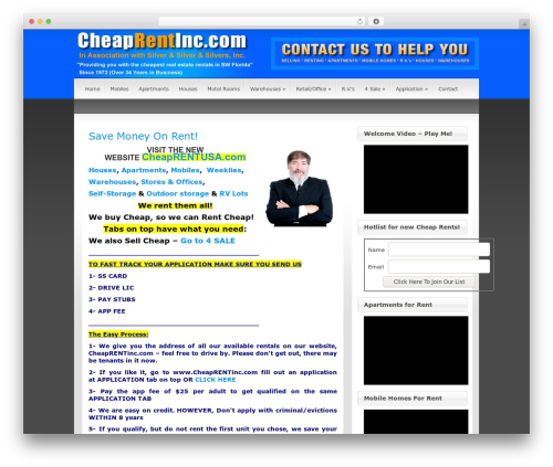 WordPress theme Simplism - cheaprentinc.com