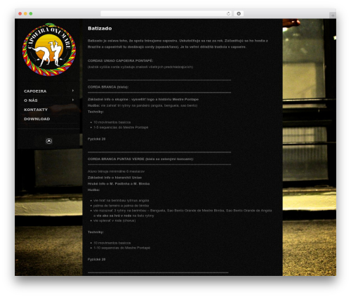WordPress theme Wallbase - capoeira-oxumare.sk/o-nas/batizado