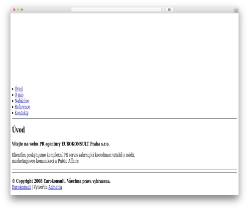 WordPress website theme Blixed - eurokonsult.cz