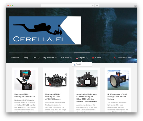 WordPress website theme Memorable - cerella.fi