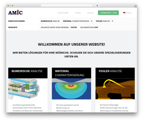 AMIC WordPress theme - amic-berlin.de