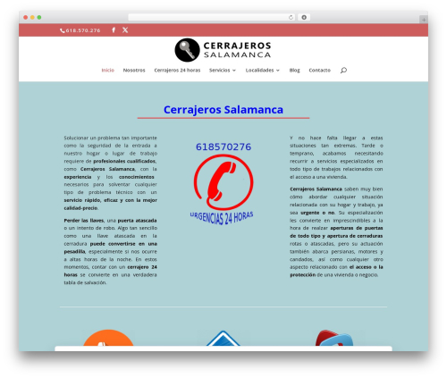 Divi WordPress theme - cerrajerosalamanca.es