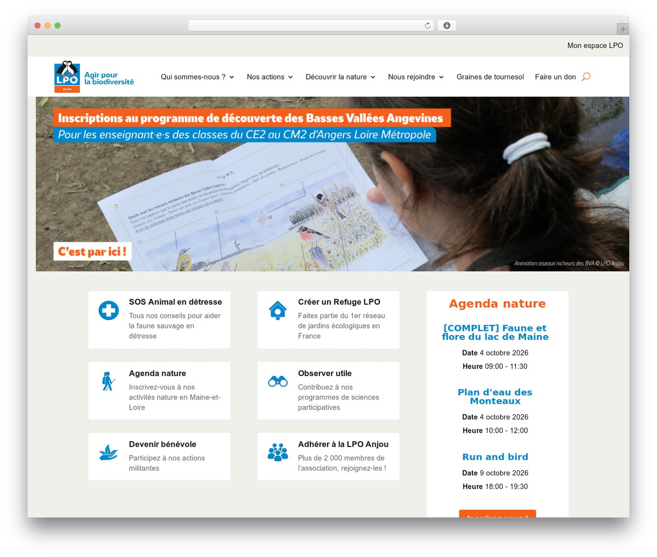 Groupe écho WordPress theme - lpo-anjou.org