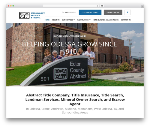 EctorCA theme WordPress - ecatitle.com