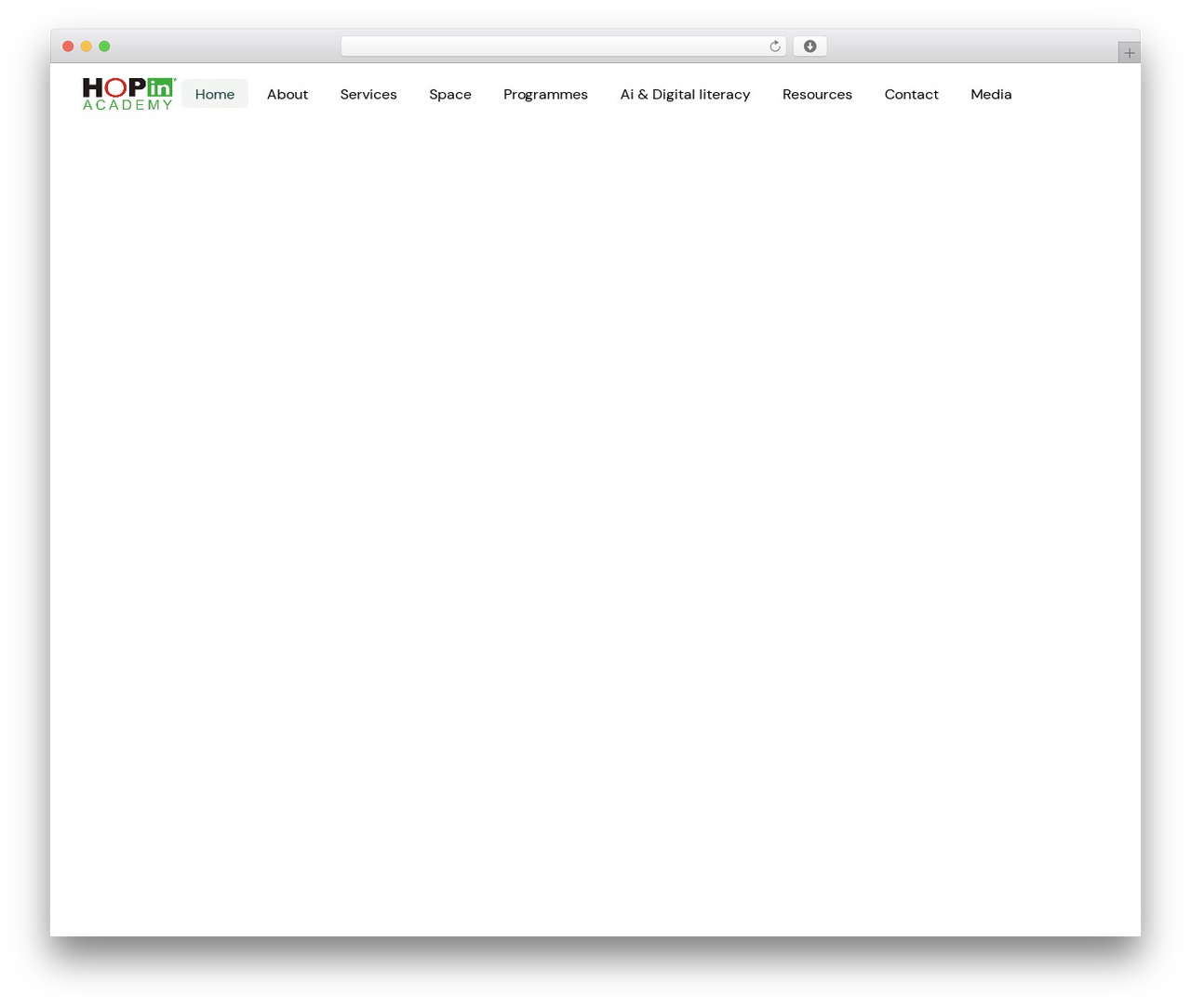 Execor WordPress theme - hopinacademy.org
