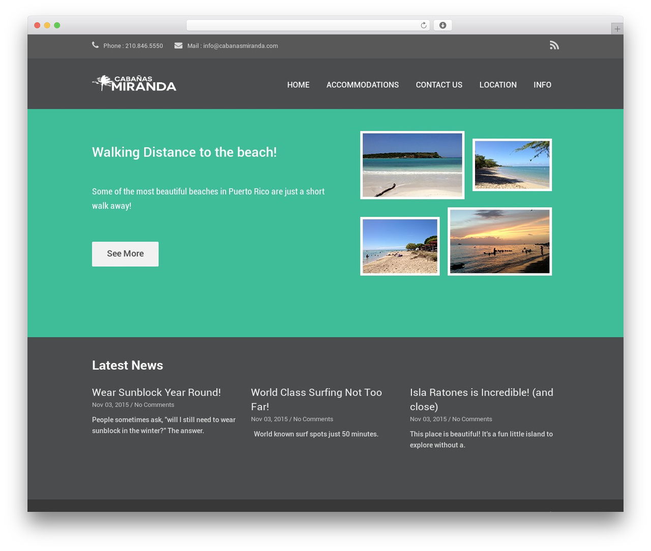 Simple Wordpress Theme theme WordPress - cabanasmiranda.com