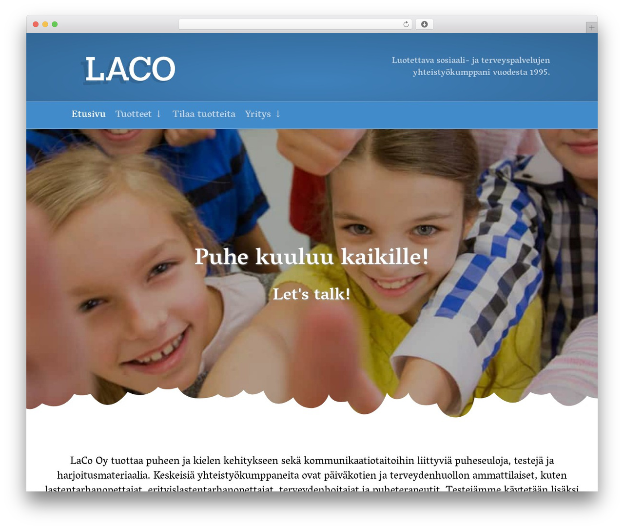 WordPress theme Beaver Builder Theme - lacocare.fi