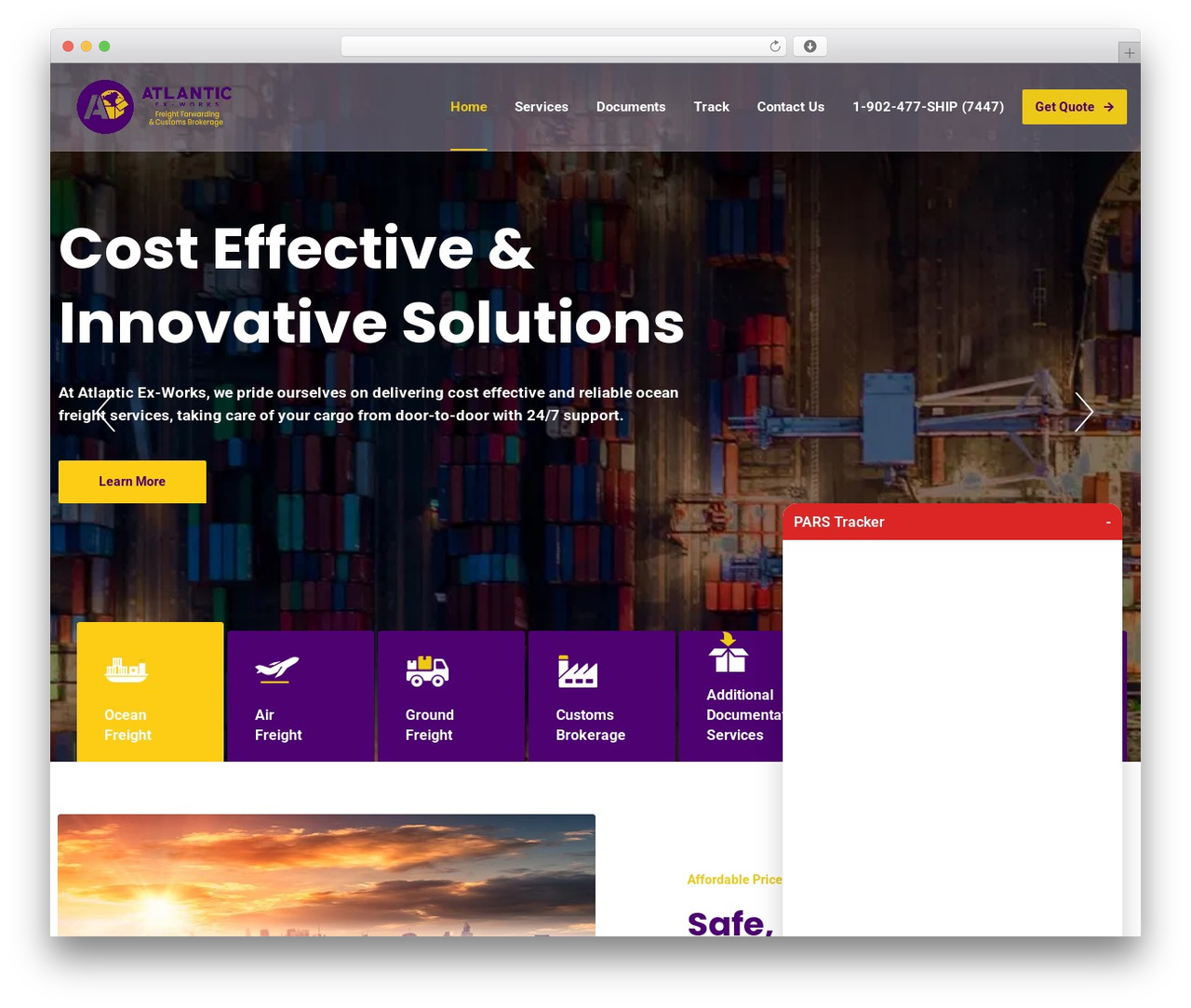WordPress theme Optime Child - atlanticexworks.com