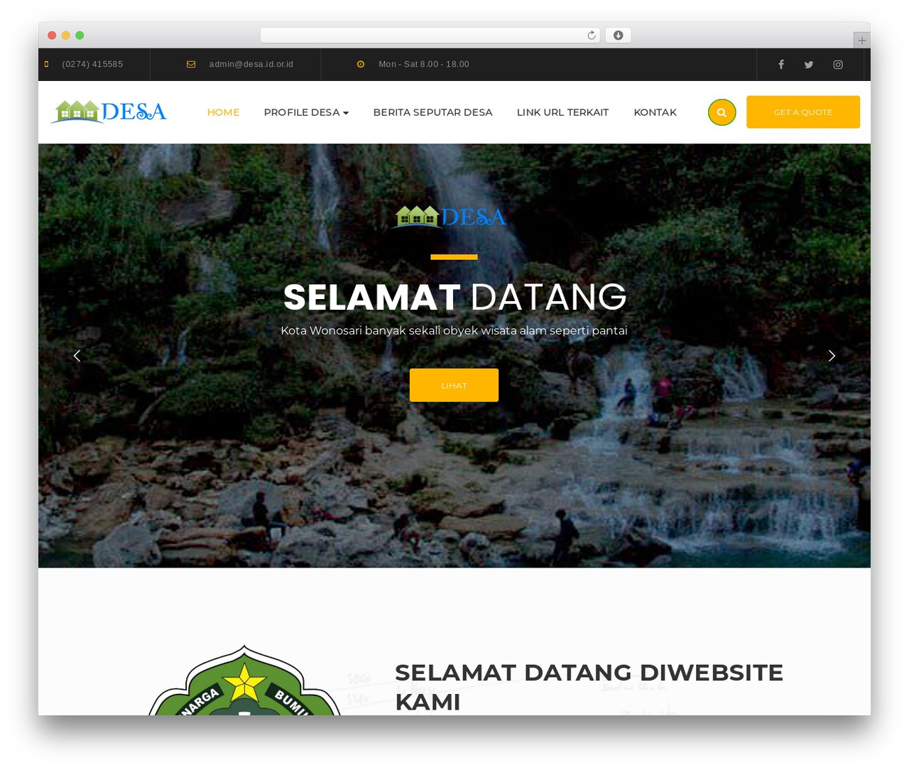 WP theme G5Plus Ruby Build - desa4.desa.id.or.id