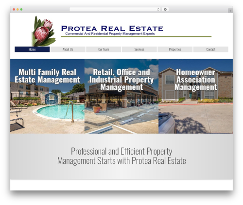 Bootstrap Basic WordPress theme - protearealestate.com