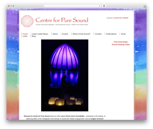 Catalyst WordPress theme - centreforpuresound.org