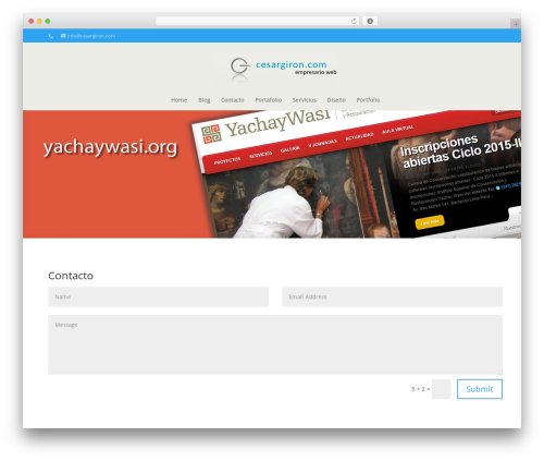 Divi theme WordPress - cesargiron.com