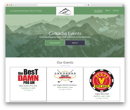 GeneratePress WordPress theme - cascadiaevents.com