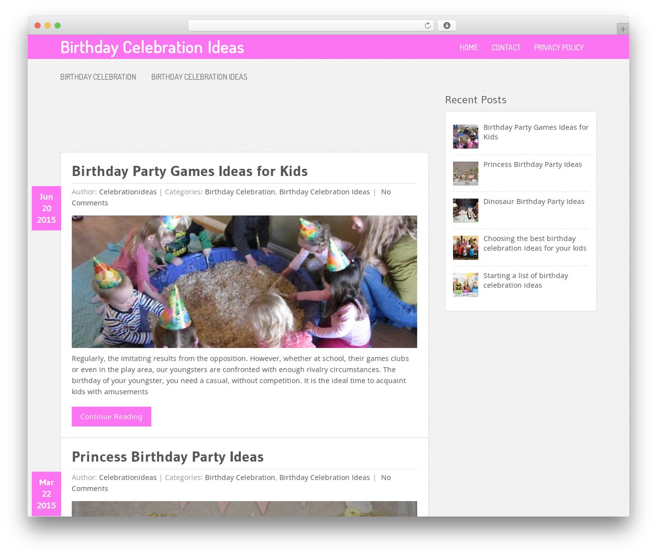Theme WordPress Nominal - celebrationideas.net Theme WordPress Nominal - celebrationideas.net