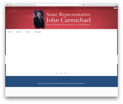 WordPress theme Candidate16 - carmichaelforkansas.com