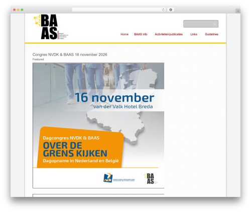 WordPress theme Chapter Two - congres.baas.be