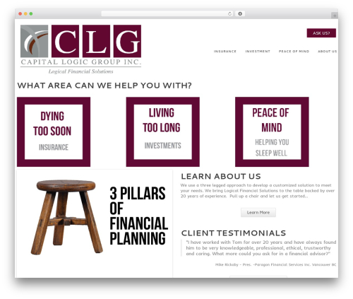 WordPress theme cherry - capitallogic.ca
