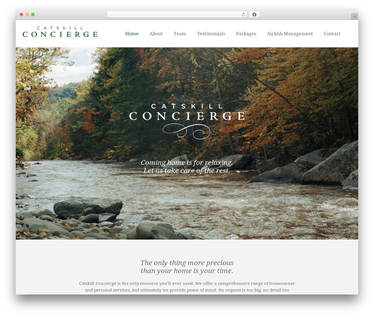 WordPress theme choco - catskill-concierge.com