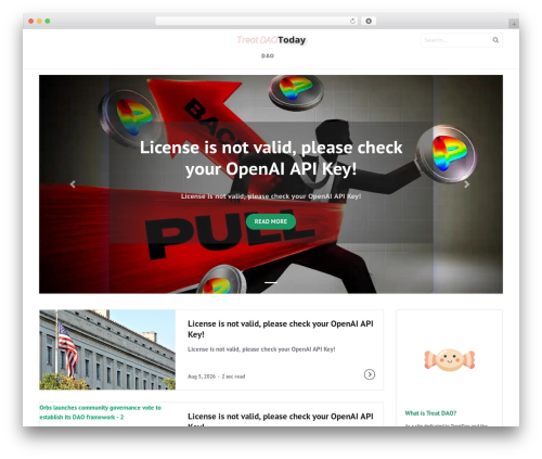 Massive cryptocurrenc222y widgets WordPress plugin - treatdaotoday.com
