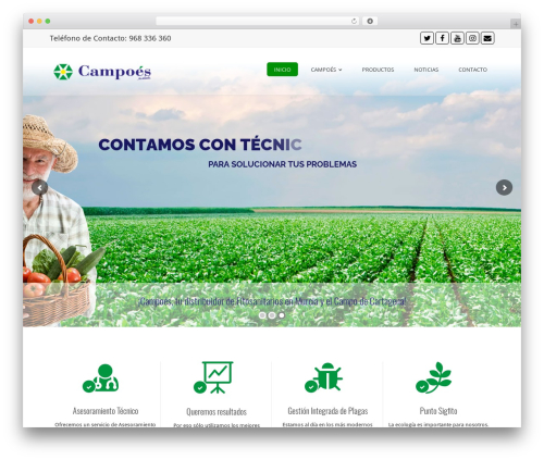 WordPress website theme inCreate - campoes.es