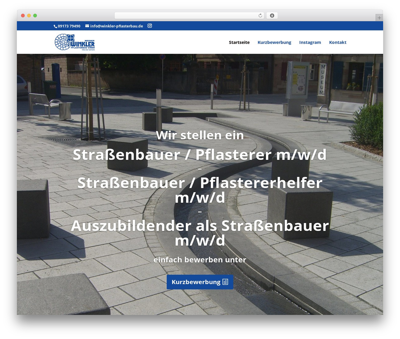 Divi Child - Homepage Schmiede WordPress theme - winkler-pflasterbau.de