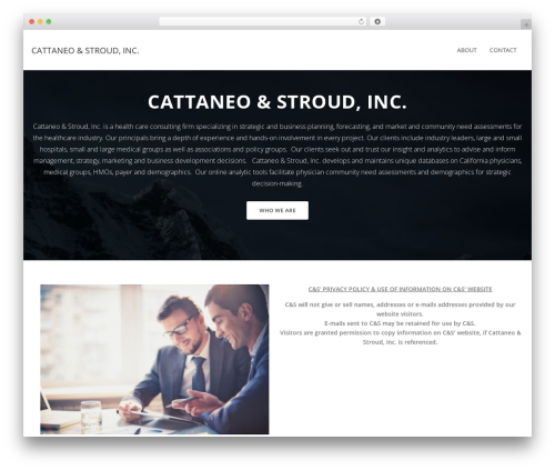 Durus WordPress theme - cattaneostroud.com