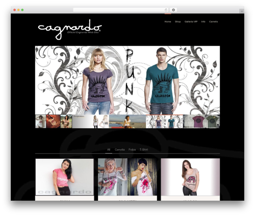 Folder WordPress theme design - cagnardo.com