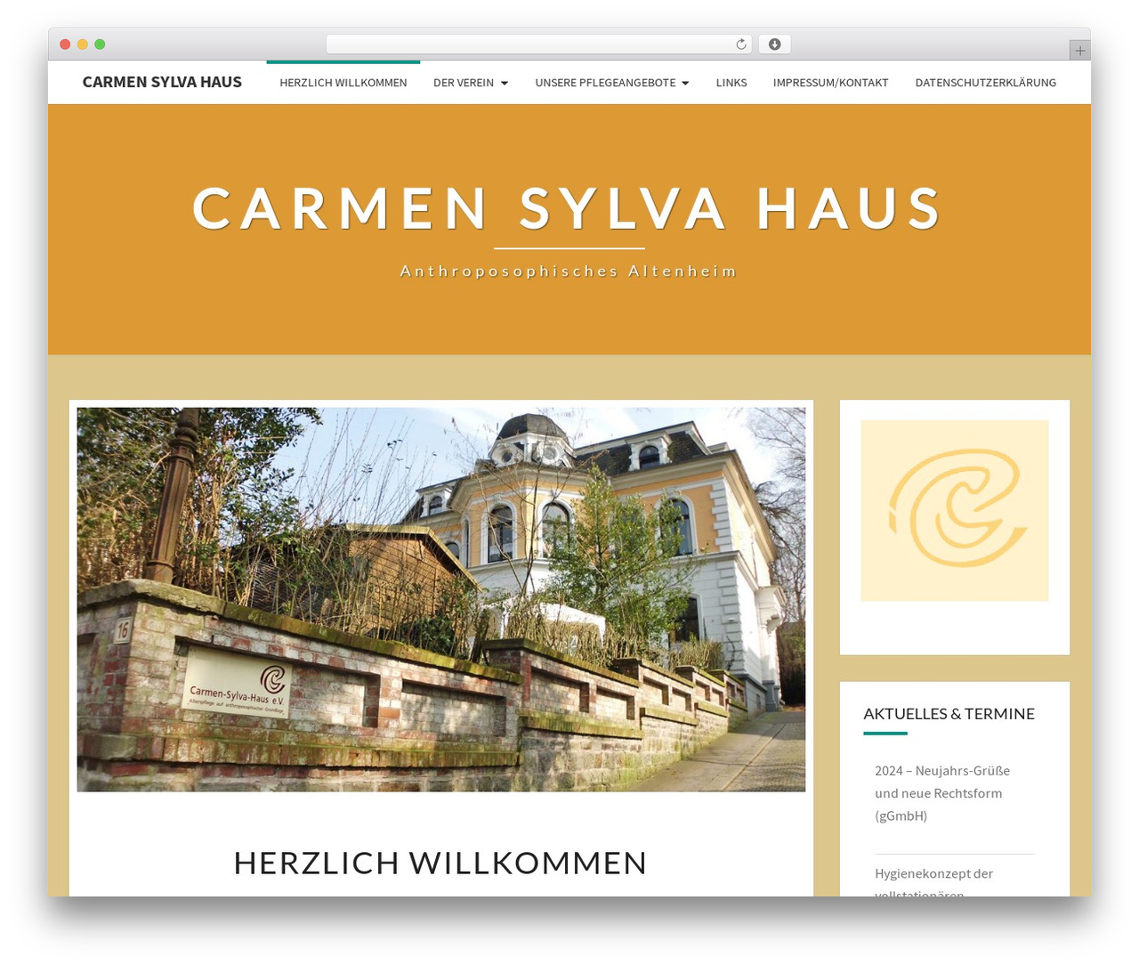 Nisarg WordPress theme - carmensylvahaus.de/homepage