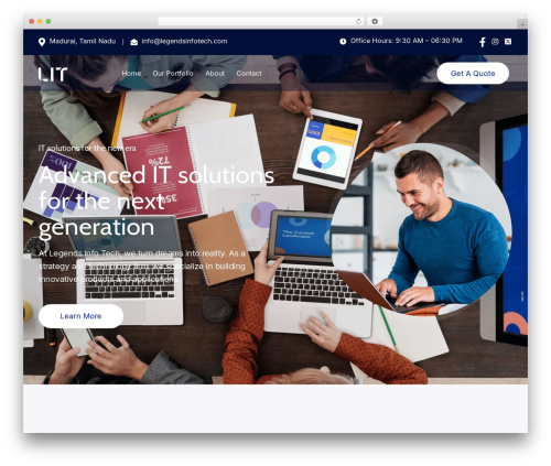 Techza WordPress theme - legendsinfotech.com