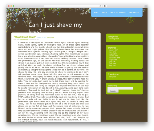 Theme WordPress Rounded - canijustshavemylegs.com
