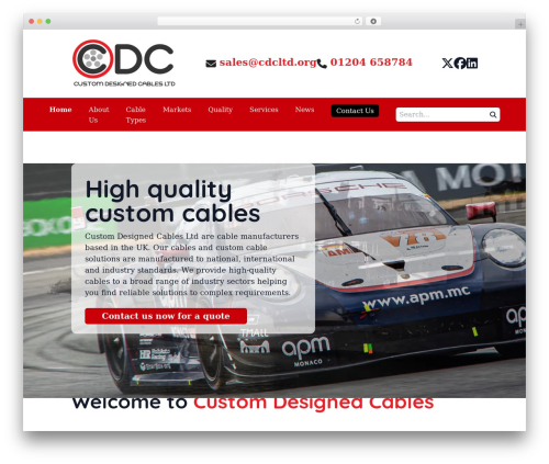Theme WordPress CDC - customdesignedcable.co.uk