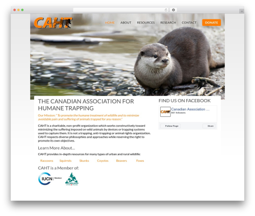 WordPress theme Arrowsmith - caht.ca